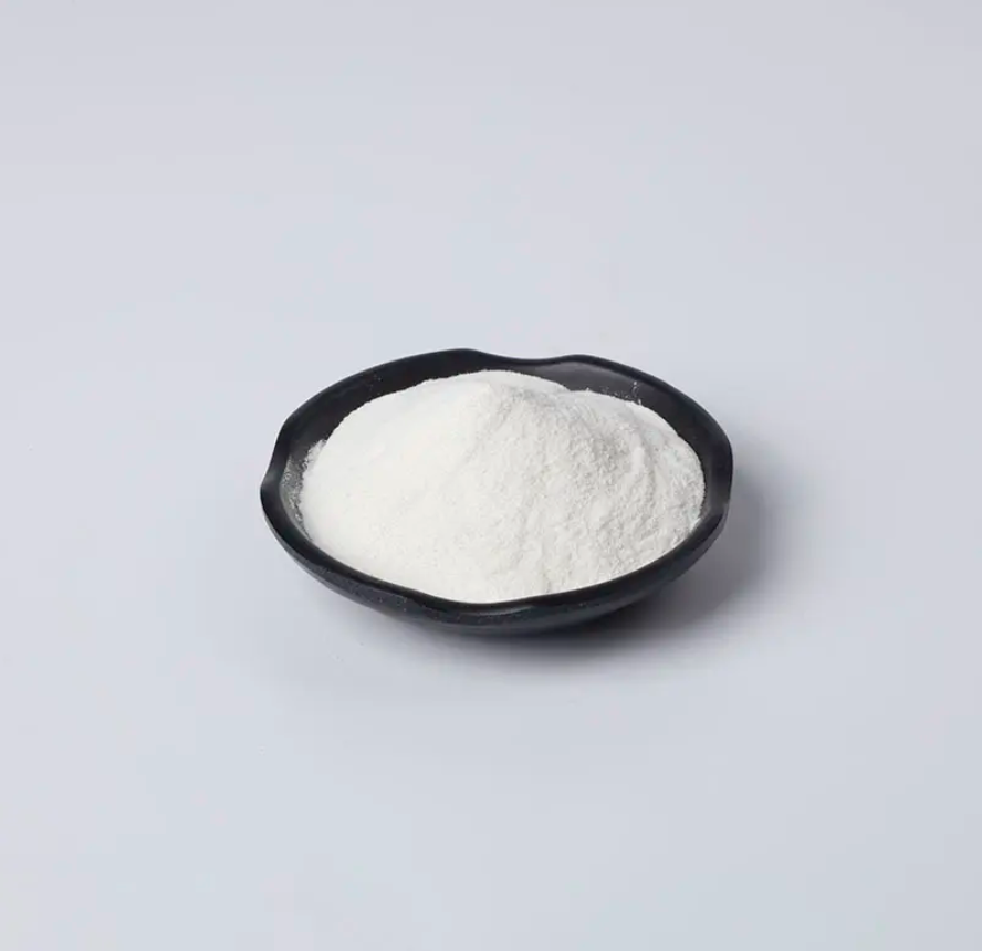 Bioactive collagen powder in a wooden bowl