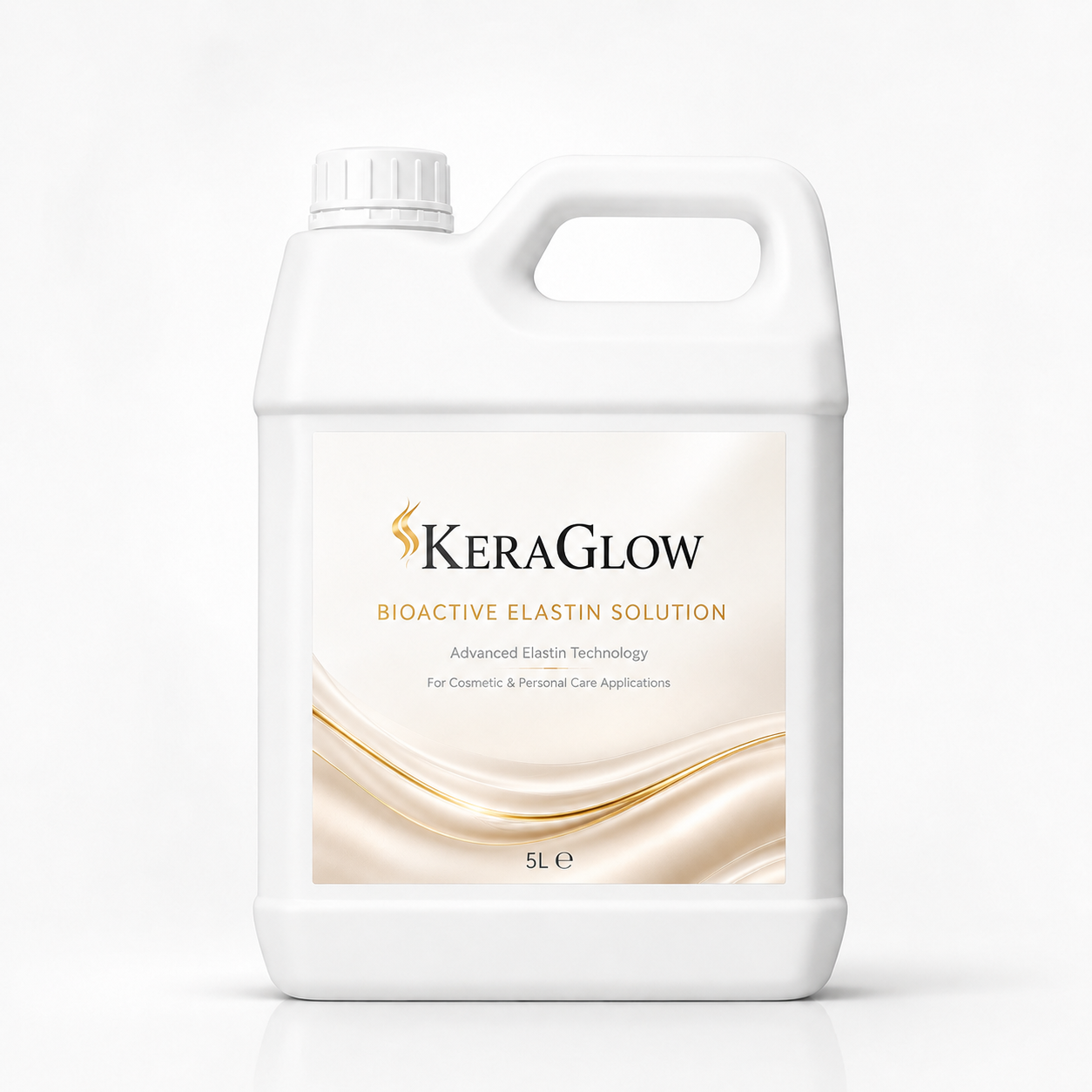 KeraGlow Bioactive Elastin Solution container